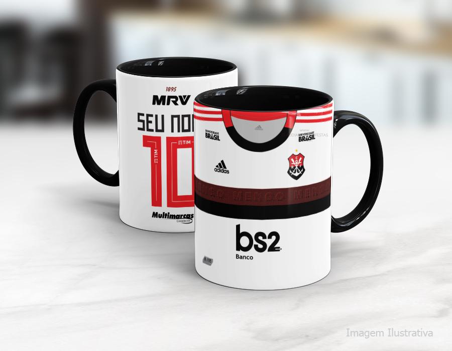 caneca personalizada do flamengo rosa