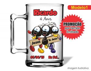 CANECA ACRÍLICA INFANTIL - SMILHINGUIDO Poliestireno  Frente colorido Impressão no Adesivo Vinil  