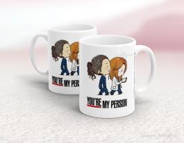 CANECA EM CERÂMICA SÉRIES - GREYS ANATOMY Caneca em Cerâmica Branca 325ml  Sublimação  