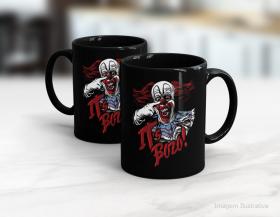 CANECA EM CERÂMICA NERDS -  ITS BOZO! Caneca Cerâmica Branca com Alça e Interior em Cores 325ml  Sublimação  