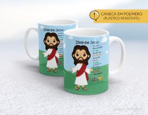 CANECA POLÍMERO (PÁSTICA) PÁSCOA - MOD018 Polímero (plástico resistente)   Impressão direto na caneca  350ml