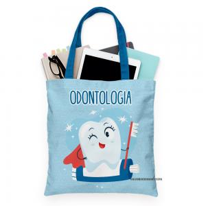 Ecobag odontologia Tecido Oxford 30cm de Largura x 35cm de Altura  Sublimação  